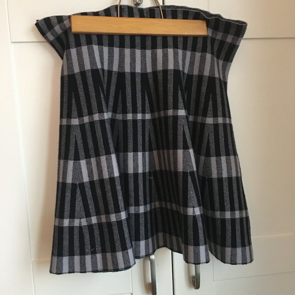 Apricot Plaid Skirt